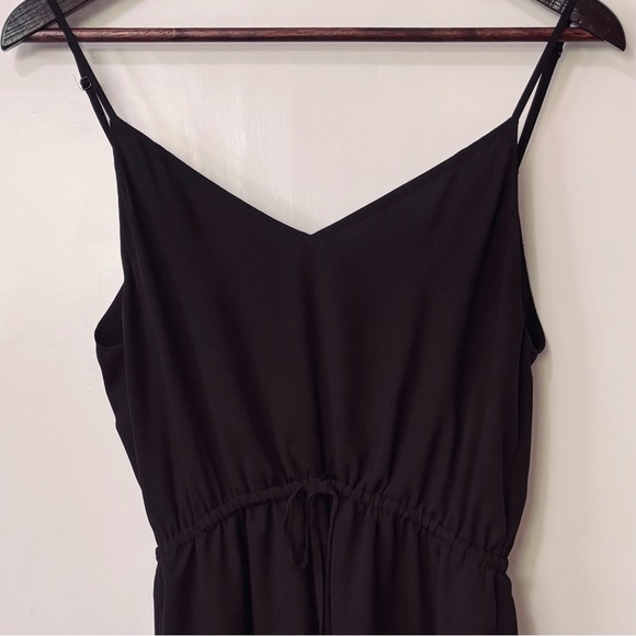 Babaton| Aritzia| ‘Casimir’ Black Cinched Spaghetti Strap Mini Dress Sz S - Picture 4 of 7